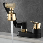 Gold Brass bath shower mixer tap swivel spout additional view