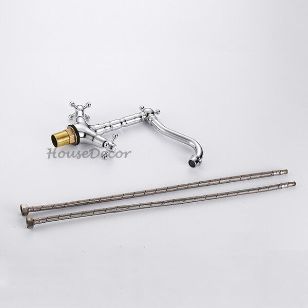 Modern bath shower mixer tap swivel spout detail view