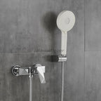 Chrome bath shower mixer tap wall mounted design main view