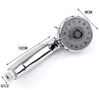 Modern shower head handheld shower set detail view