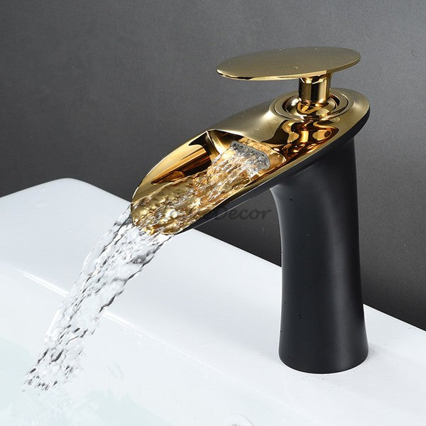 Modern bath shower mixer tap waterfall spout additional view