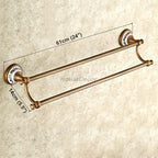 Antique Brass towel rack wall mounted design additional view