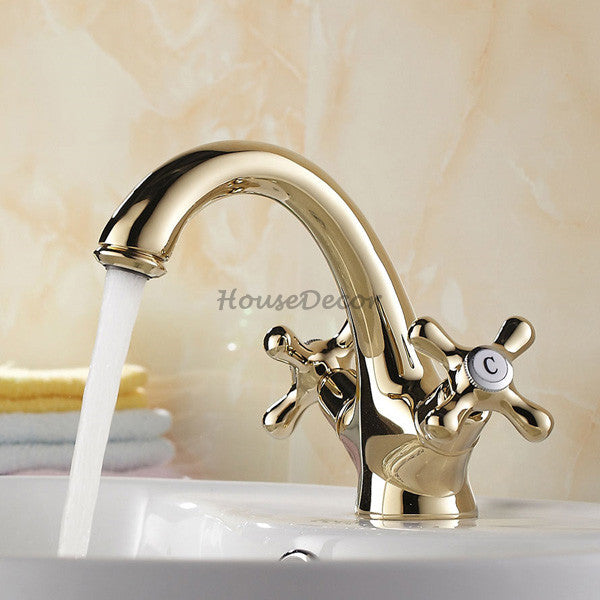 Polished Brass bath shower mixer tap dual handle control main view