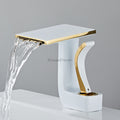 Modern bath shower mixer tap waterfall spout additional view