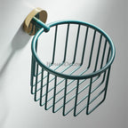 Green Brass toilet paper holder detailed product view detail view