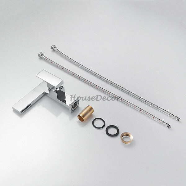 Brass bath shower mixer tap waterfall spout additional view