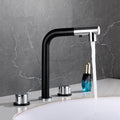 Modern bath shower mixer tap pull out spray detail view