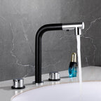 Modern bath shower mixer tap pull out spray detail view