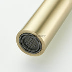 Brushed Gold Brass kitchen sink mixer tap swivel spout additional view