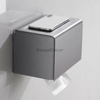 Modern toilet paper holder wall mounted design detail view