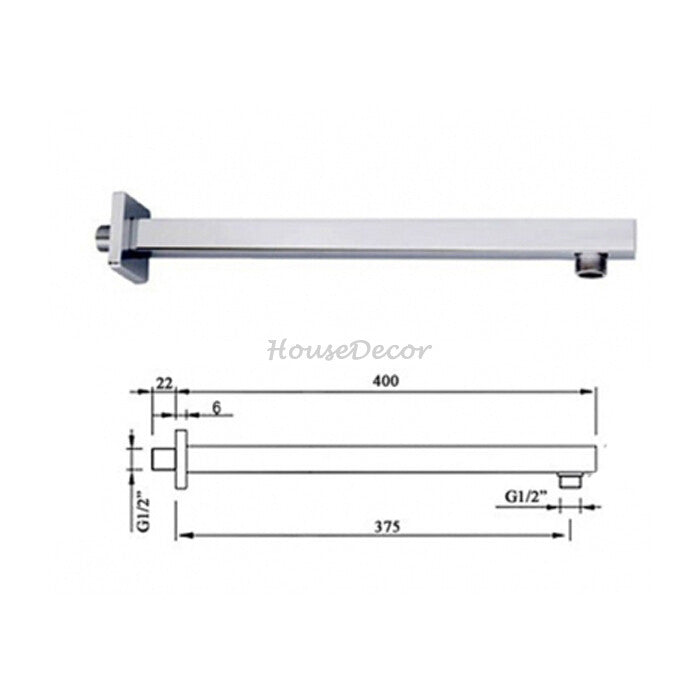 Chrome shower head wall mounted design additional view