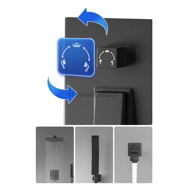 Modern bath shower mixer tap wall mounted design additional view