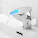 Modern bath shower mixer tap waterfall spout main view
