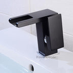 Modern bath shower mixer tap waterfall spout additional view