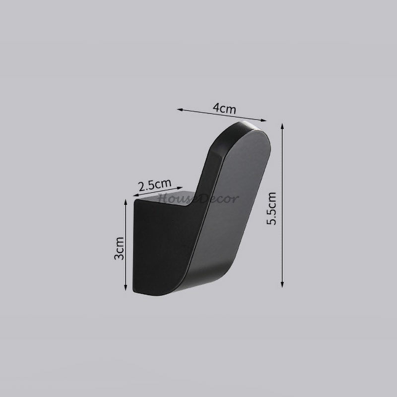Modern robe hook wall mounted design detail view