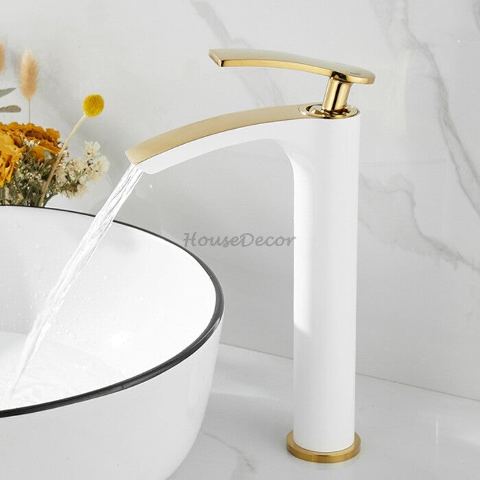 Modern bath shower mixer tap waterfall spout additional view
