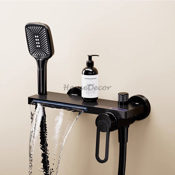 Brass bath shower mixer tap waterfall spout additional view