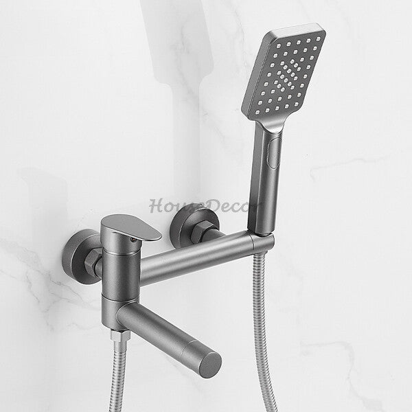 Modern bath shower mixer tap swivel spout additional view