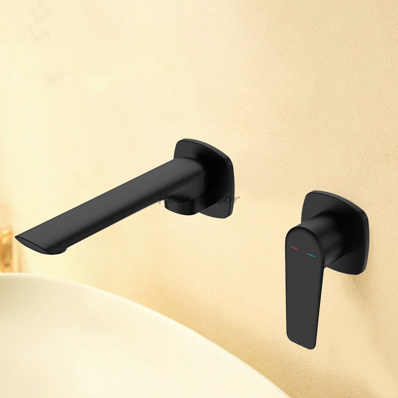 Modern bath shower mixer tap swivel spout detail view