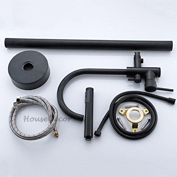 Modern bath shower mixer tap handheld shower set additional view