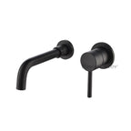 Black bath shower mixer tap wall mounted design main view