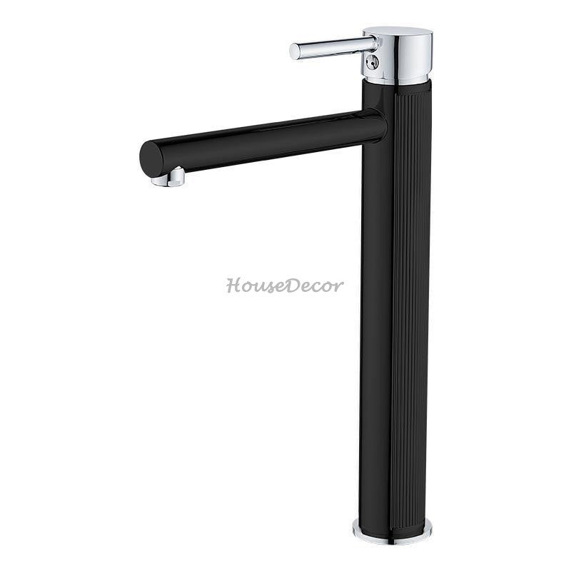 Brass bath shower mixer tap single lever control detail view