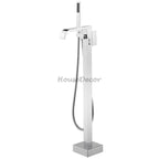Modern bath shower mixer tap waterfall spout main view