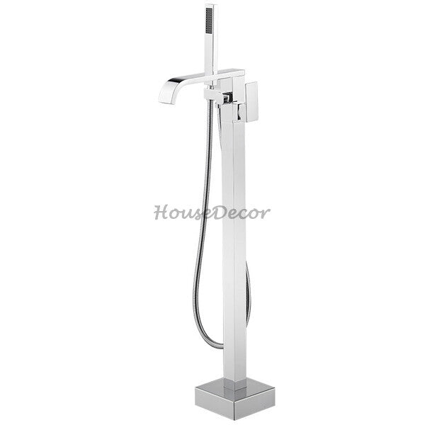 Modern bath shower mixer tap waterfall spout main view