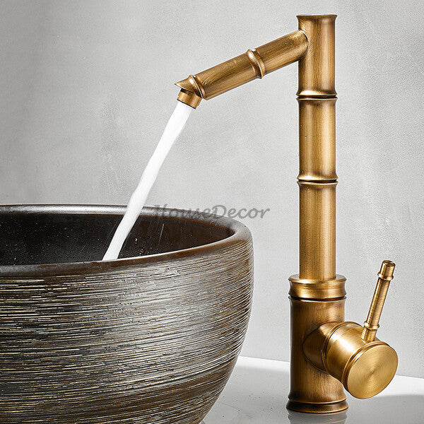 Antique Brass bath shower mixer tap deck mounted design main view