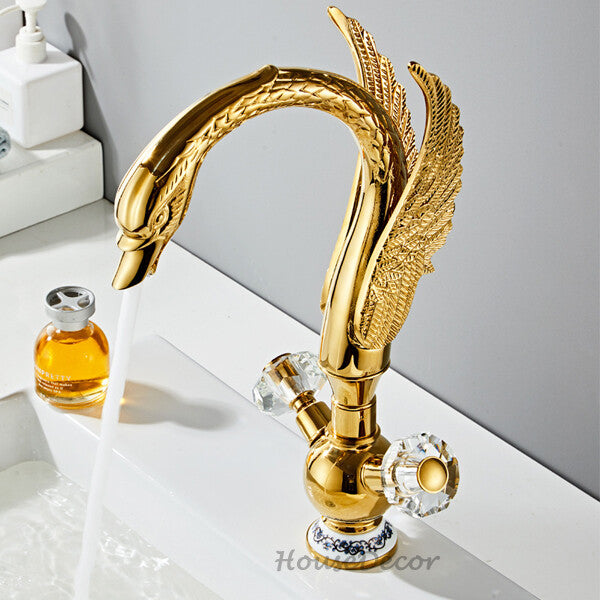 Modern bathroom basin mixer tap dual handle control additional view