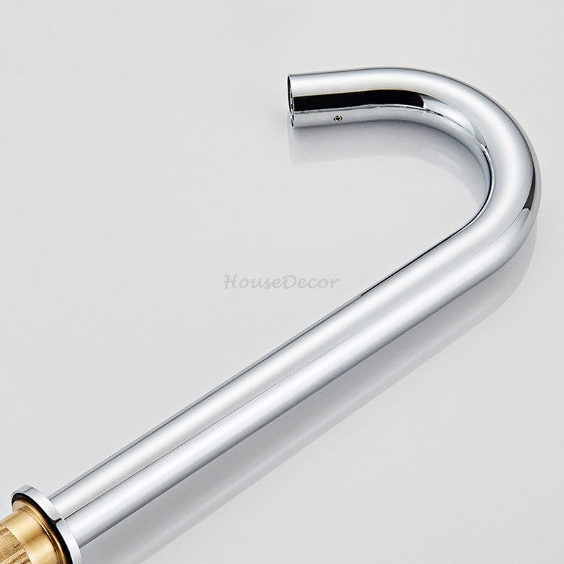 Modern bathroom basin mixer tap detailed product view additional view