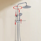 Modern shower head thermostatic control additional view