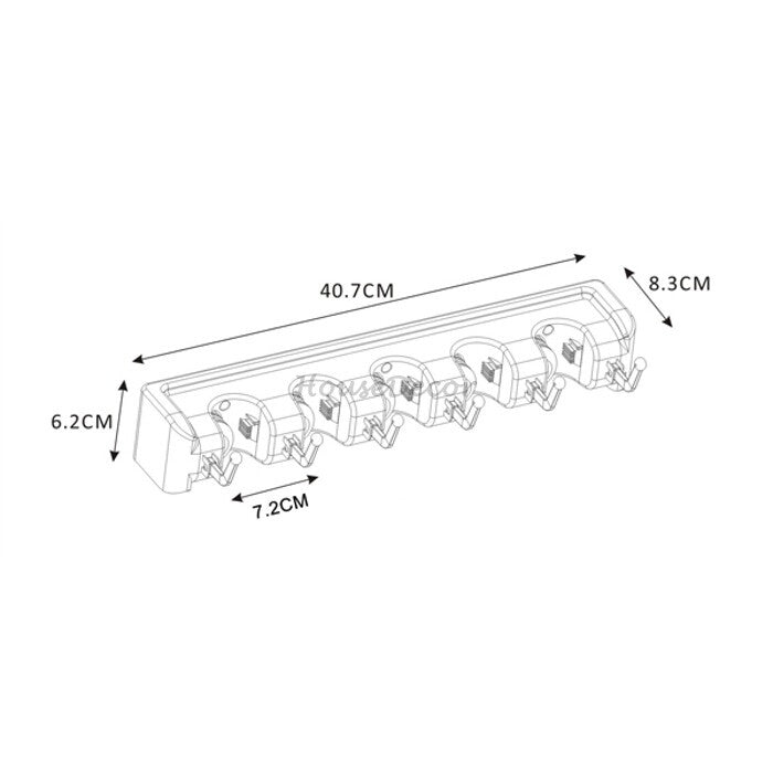 Modern robe hook wall mounted design additional view