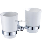 Chrome Brass toothbrush holder wall mounted design main view