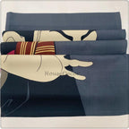 Modern Fabric doorway curtain room divider design detail view