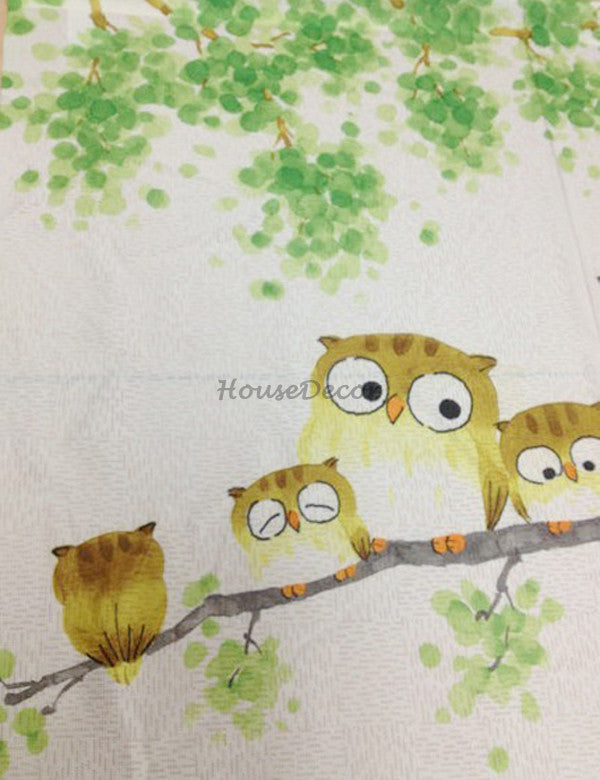 Green Fabric doorway curtain room divider design detail view