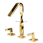Modern Brass bath shower mixer tap dual handle control main view