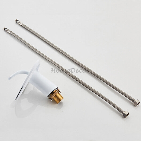 Modern bath shower mixer tap waterfall spout additional view