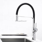 Modern kitchen sink mixer tap swivel spout additional view