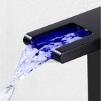 Modern bath shower mixer tap waterfall spout additional view