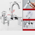 Modern bath shower mixer tap swivel spout additional view
