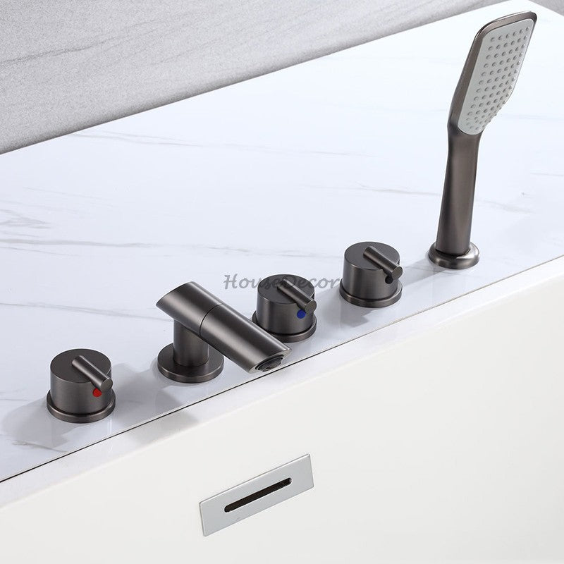 Modern bath shower mixer tap swivel spout additional view