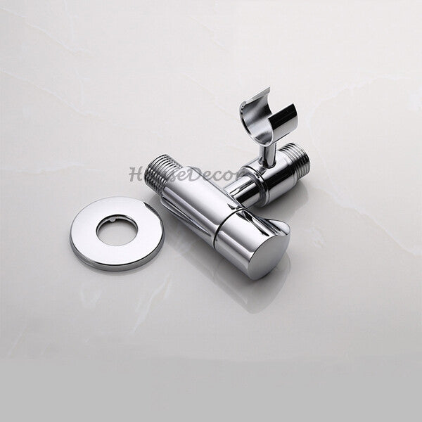 Brass home product handheld shower set detail view