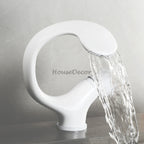 Modern bathroom basin mixer tap waterfall spout main view