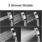 Modern shower head handheld shower set detail view