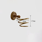 Antique Brass toilet paper holder detailed product view additional view
