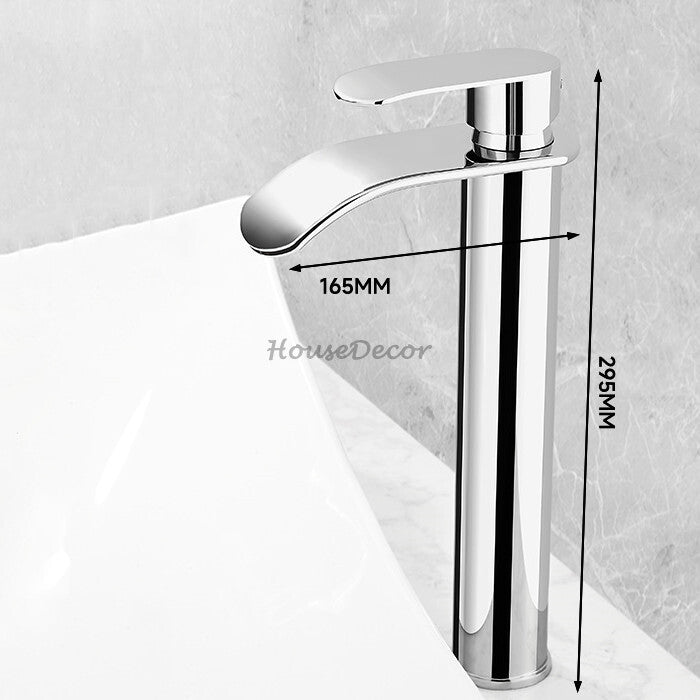 Modern bath shower mixer tap waterfall spout additional view