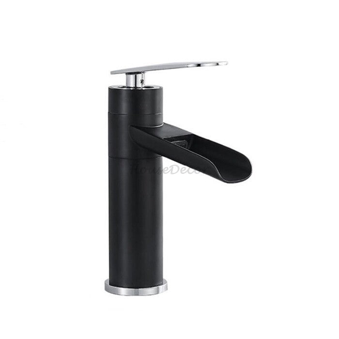Modern bath shower mixer tap waterfall spout main view