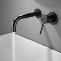 Black bath shower mixer tap wall mounted design main view