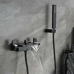 Modern bath shower mixer tap waterfall spout main view